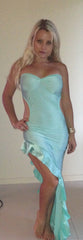 #g014 Strapless Spandex Gown