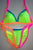 #b024 Multi colour Padded bikini/brazilian