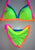 #b024 Multi colour Padded bikini/brazilian