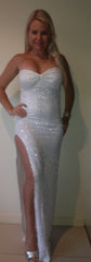 White Sequin Gown